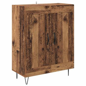 Highboard Altholz 69,5 x 34 x 180 cm Holzwerkstoff