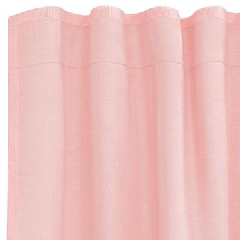 Voile Vorhänge mit Stangentaschen 2 Stk. Rosa