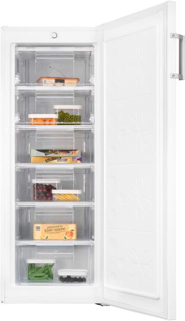 Exquisit GS230-H-050C Stand Gefrierschrank, 54 cm breit, 177 L, weiß