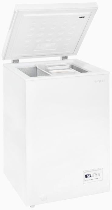 Exquisit GT101-E-040E Stand Gefriertruhe, 54,5 cm breit, 98 L, weiß