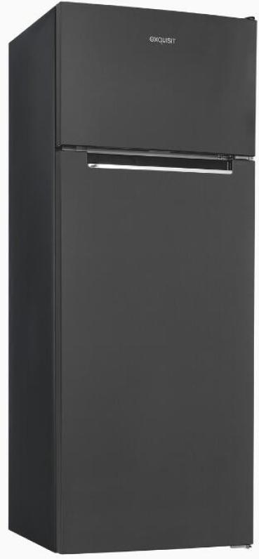 Exquisit KGC270-45-040D Kühl-Gefrierkombination, 54,5 cm breit, Kontrollaufkleber, Thermostat, inoxlook-az