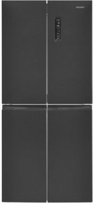 ARDEBO.de Exquisit MD425-150-040C Stand Kühl-Gefrierkombination, 79,5 cm breit, 421 L, NoFrost, ECO Funktion, inoxlook-az