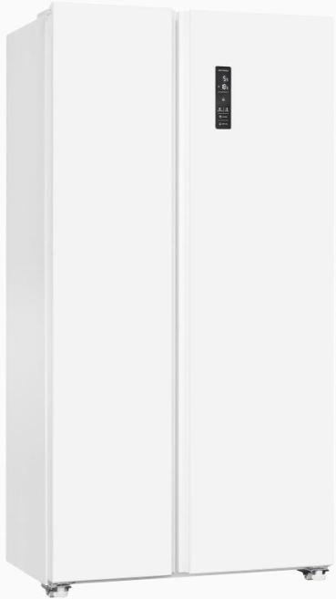 Exquisit SBS46-040D Stand Side-by-Side Kombination, 91 cm breit, 442 L, NoFrost, weiß