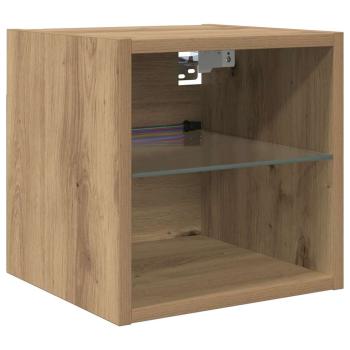 TV-Wandgeräte 8 pcs Artisan-Eiche Holzwerkstoff