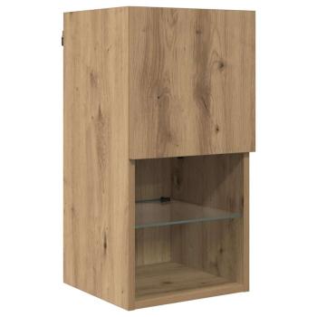 TV-Wandgeräte 8 pcs Artisan-Eiche Holzwerkstoff