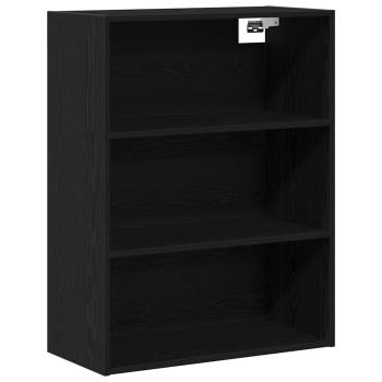 Highboard Schwarz Eichen-Optik 69,5 x 34 x 180 cm