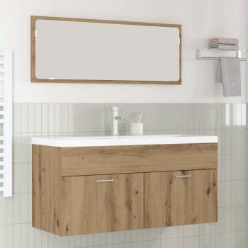 ARDEBO.de - Badezimmerschrank Wandmontiert Artisan-Eiche 100 x 38,5 x 46 cm