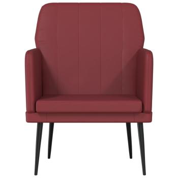 Sessel Weinrot 61x78x80 cm Kunstleder