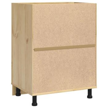 ARDEBO.de - Schrank mit Regal Honig 60 x 46 x 81,5 cm Massives Kiefernholz