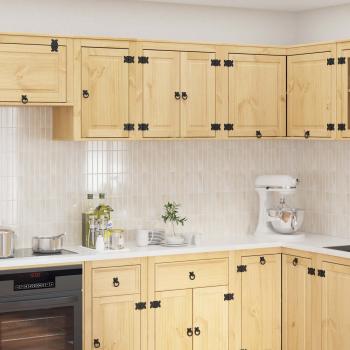 ARDEBO.de - Schrank mit Regal Honig 60 x 32 x 40 cm Massives Kiefernholz