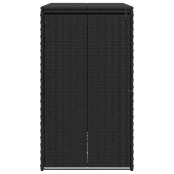 Mülltonnenbox Schwarz 65 x 80 x 115 cm Polyethylen