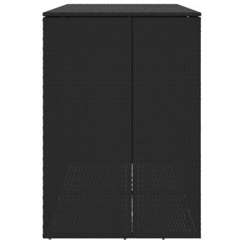 Mülltonnenbox 2 pcs Schwarz 65 x 80 x 115 cm Polyethylen