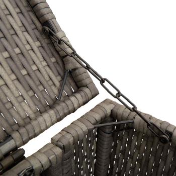 Mülltonnenbox 2 pcs Grau 65 x 80 x 115 cm Polyethylen