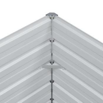 Hochbeet Hellbraun 160 x 40 x 77 cm Verzinkter Stahl