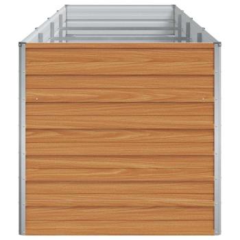 Hochbeet Hellbraun 320 x 80 x 77 cm Verzinkter Stahl