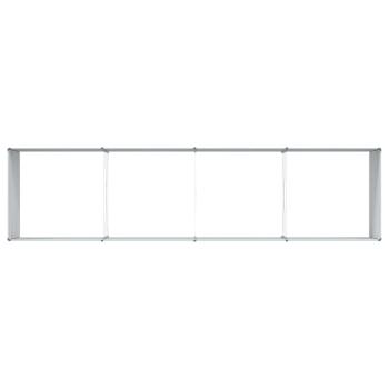 Hochbeet Hellbraun 320 x 80 x 77 cm Verzinkter Stahl