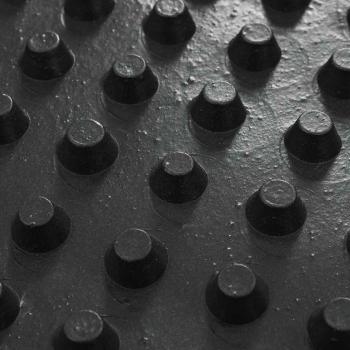 Entwässerungsfolie Schwarz 0,5 x 10 m HDPE