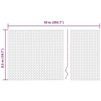 Entwässerungsfolie Schwarz 0,5 x 10 m HDPE