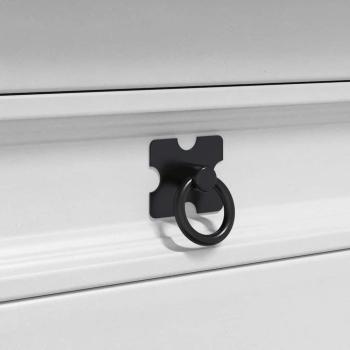 Beistelltisch Weiß 50 x 50 x 50 cm Massives Kiefernholz