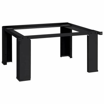 Waschmaschinen-Podest Schwarz 64 x 55 x 32,5 cm Stahl