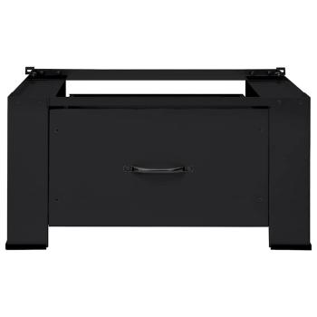 Waschmaschinen-Podest Schwarz 64 x 55 x 32,5 cm Stahl