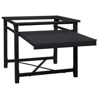 Waschmaschinen-Podest Schwarz 64 x 55 x 32,5 cm Stahl