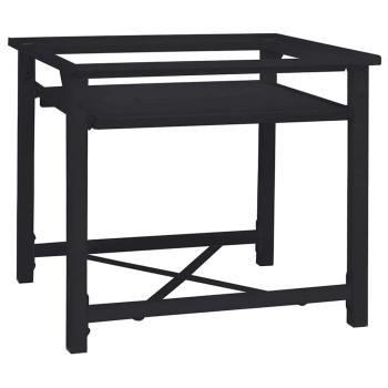 Waschmaschinen-Podest Schwarz 64 x 55 x 32,5 cm Stahl