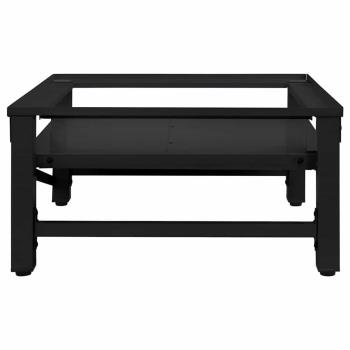 Waschmaschinen-Podest Schwarz 64 x 55 x 32,5 cm Stahl