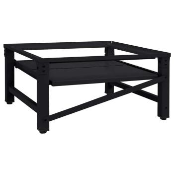 Waschmaschinen-Podest Schwarz 64 x 55 x 32,5 cm Stahl