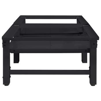 Waschmaschinen-Podest 2 pcs Schwarz 64 x 55 x 32,5 cm Stahl