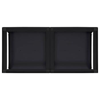 Waschmaschinen-Podest 2 pcs Schwarz 64 x 55 x 32,5 cm Stahl