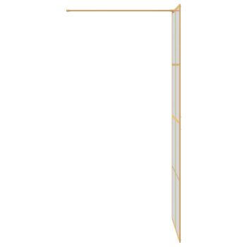 Walk-in Duschwand Gold 80 x 195 cm Gehärtetes Glas