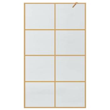 Walk-in Duschwand Gold 115 x 195 cm Gehärtetes Glas