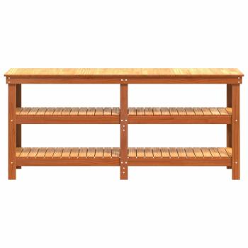Werkbank Wachsbraun 181,5 x 50 x 80 cm Massives Kiefernholz