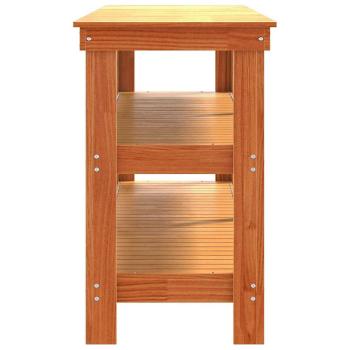 Werkbank Wachsbraun 181,5 x 50 x 80 cm Massives Kiefernholz