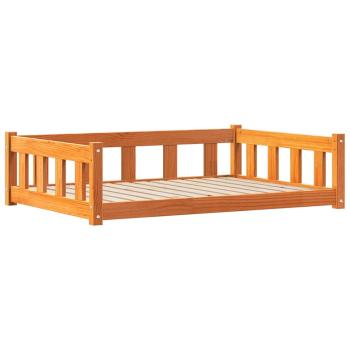 Hundebett Wachsbraun 55 x 45 x 28 cm Massives Kiefernholz