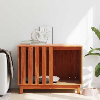 ARDEBO.de - Hundehütte Wachsbraun 90 x 60 x 67 cm Massives Kiefernholz