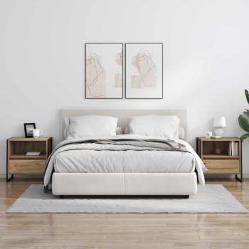 Nachttisch Kunsthandwerk Eiche 50 x 39,5 x 50 cm Holzwerkstoff