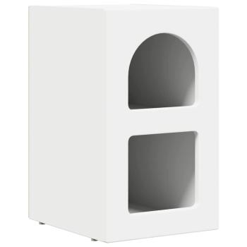 ARDEBO.de - Nachttisch 2 pcs Weiß 29,5 x 35 x 50 cm Holzwerkstoff
