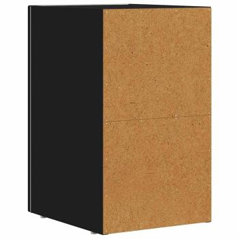 Nachttisch 2 pcs Schwarz 29,5 x 35 x 50 cm Holzwerkstoff