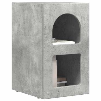 Nachttisch Beton Grau 29,5 x 35 x 50 cm Holzwerkstoff