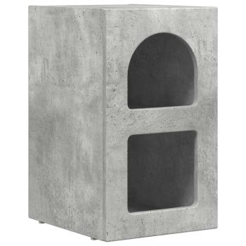 Nachttisch 2 pcs Beton Grau 29,5 x 35 x 50 cm Holzwerkstoff
