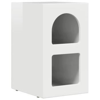 Nachttisch Hochglanz Weiß 29,5 x 35 x 50 cm Holzwerkstoff