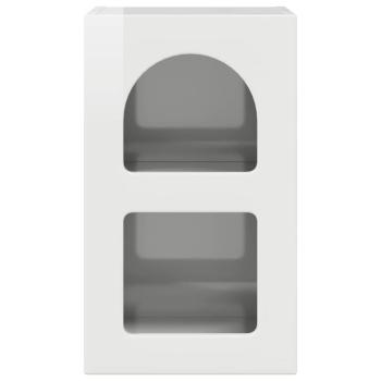 Nachttisch 2 pcs Hochglanz Weiß 29,5 x 35 x 50 cm Holzwerkstoff