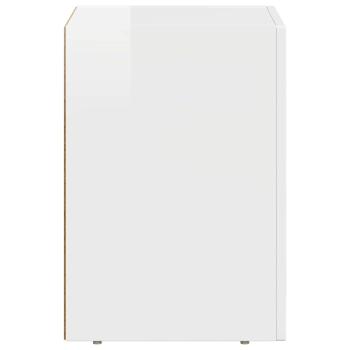 Nachttisch 2 pcs Hochglanz Weiß 29,5 x 35 x 50 cm Holzwerkstoff