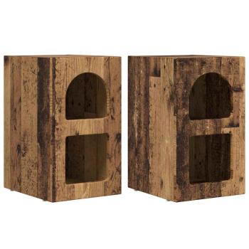 Nachttisch 2 pcs Altholz 29,5 x 35 x 50 cm Holzwerkstoff