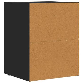 Nachttisch 2 pcs Schwarz 40 x 35 x 50 cm Holzwerkstoff