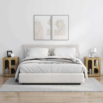 Nachttisch 2 pcs Sonoma-Eiche 40 x 35 x 50 cm Holzwerkstoff