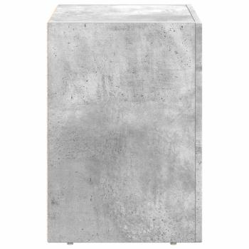 Nachttisch 2 pcs Beton Grau 40 x 35 x 50 cm Holzwerkstoff