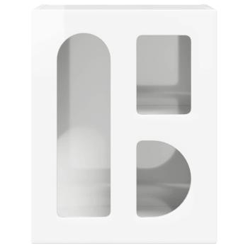 Nachttisch Hochglanz Weiß 40 x 35 x 50 cm Holzwerkstoff